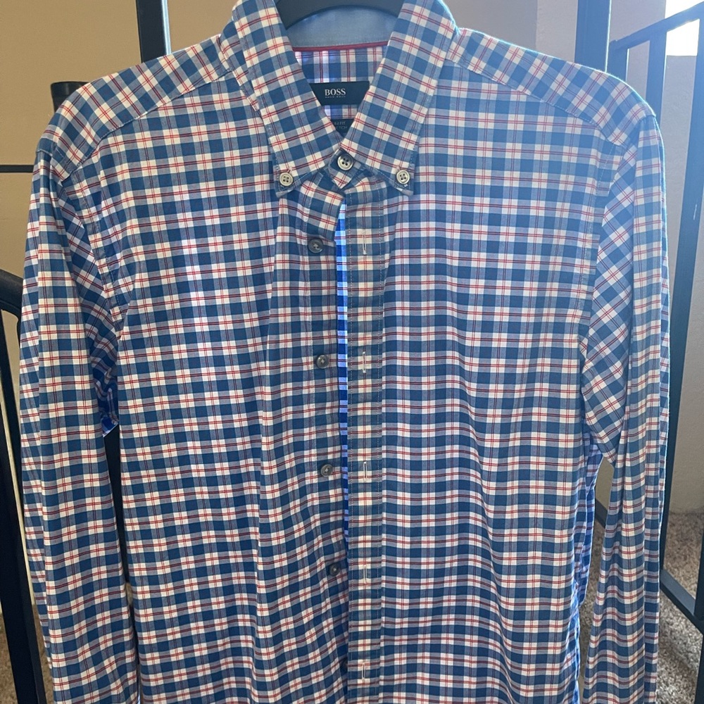 Hugo Boss Slim Fit Stretch Button Down